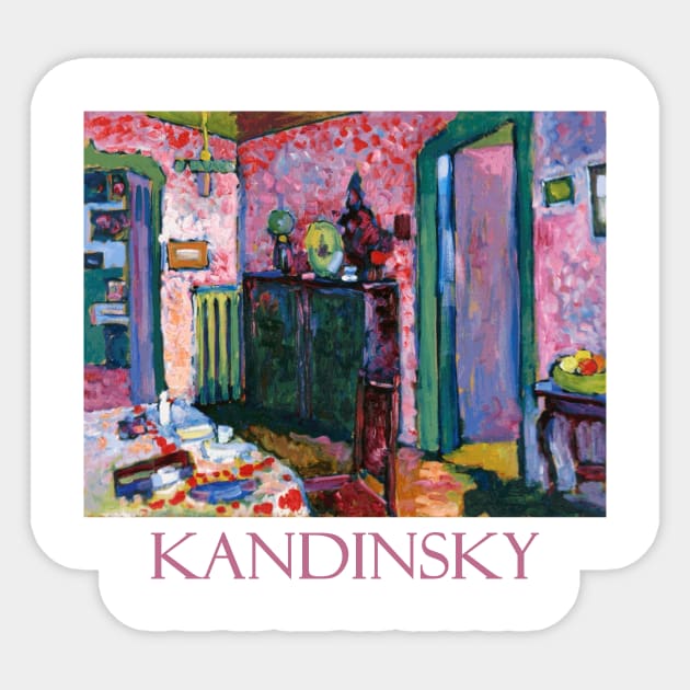 Interior (My Dining Room) by Wassily Kandinsky Sticker by Naves